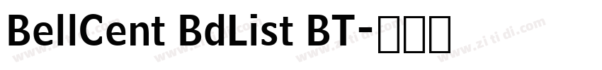BellCent BdList BT字体转换